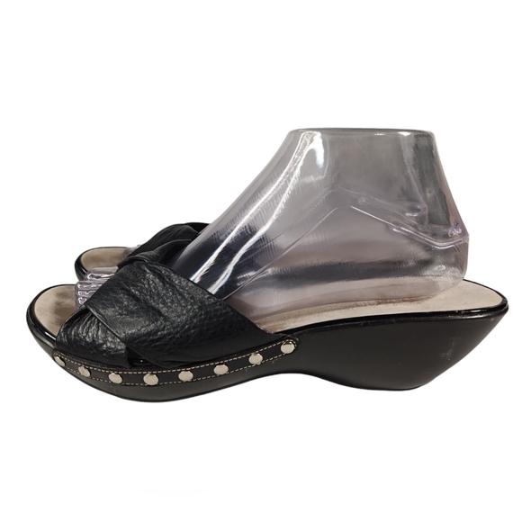 Cole Haan Leather Studded Clog Wedge Sandal - Picture 6 of 11